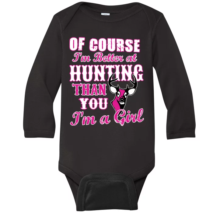 Girl Hunting Baby Long Sleeve Bodysuit