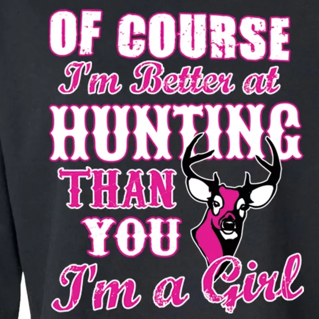 Girl Hunting Cropped Pullover Crew