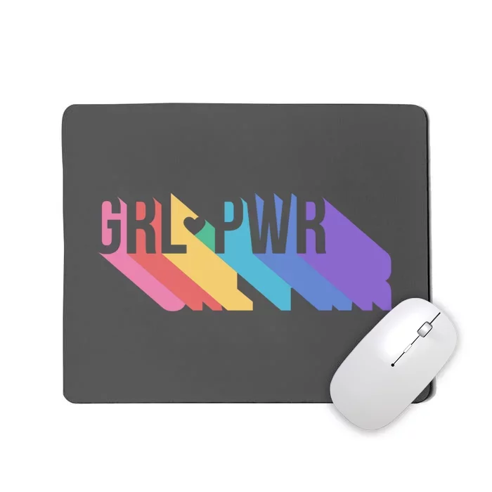 Girl Power Colorful Mousepad