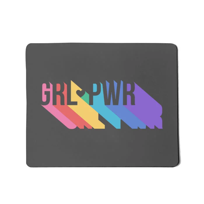 Girl Power Colorful Mousepad