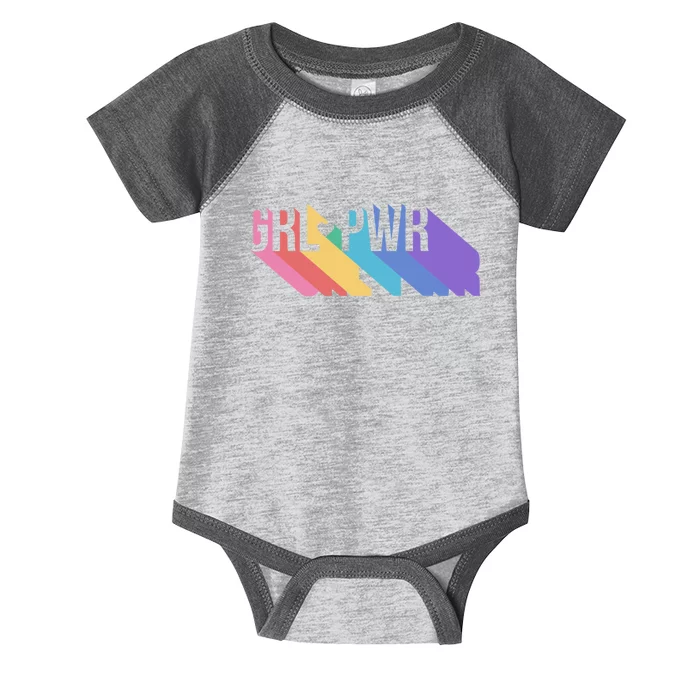 Girl Power Colorful Infant Baby Jersey Bodysuit