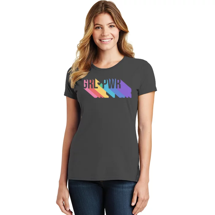 Girl Power Colorful Women's T-Shirt