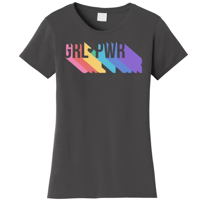 Girl Power Colorful Women's T-Shirt