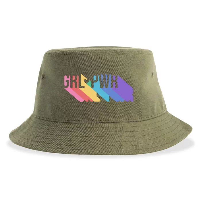 Girl Power Colorful Sustainable Bucket Hat