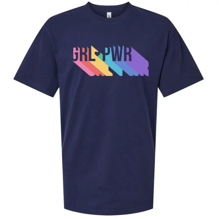 Girl Power Colorful Sueded Cloud Jersey T-Shirt