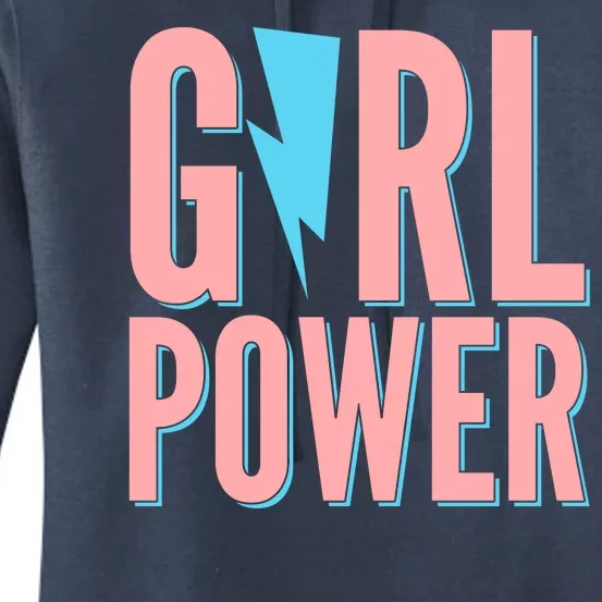 Girl Power Lightning Bolt Women's Pullover Hoodie