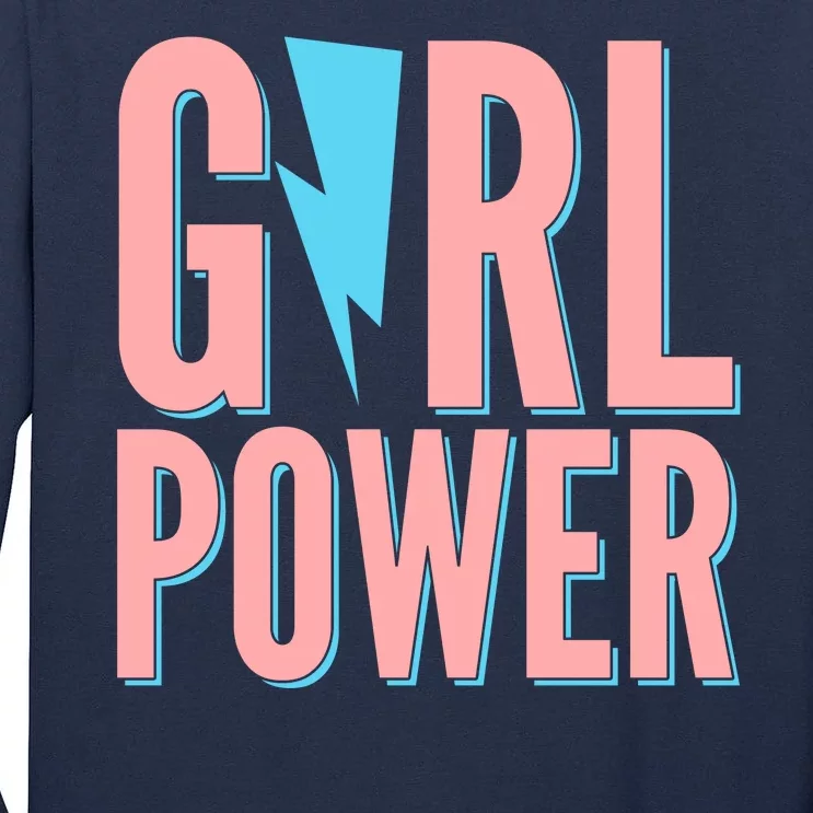 Girl Power Lightning Bolt Tall Long Sleeve T-Shirt