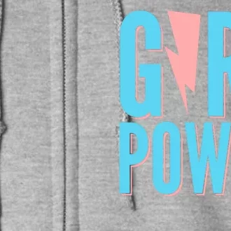 Girl Power Lightning Bolt Full Zip Hoodie