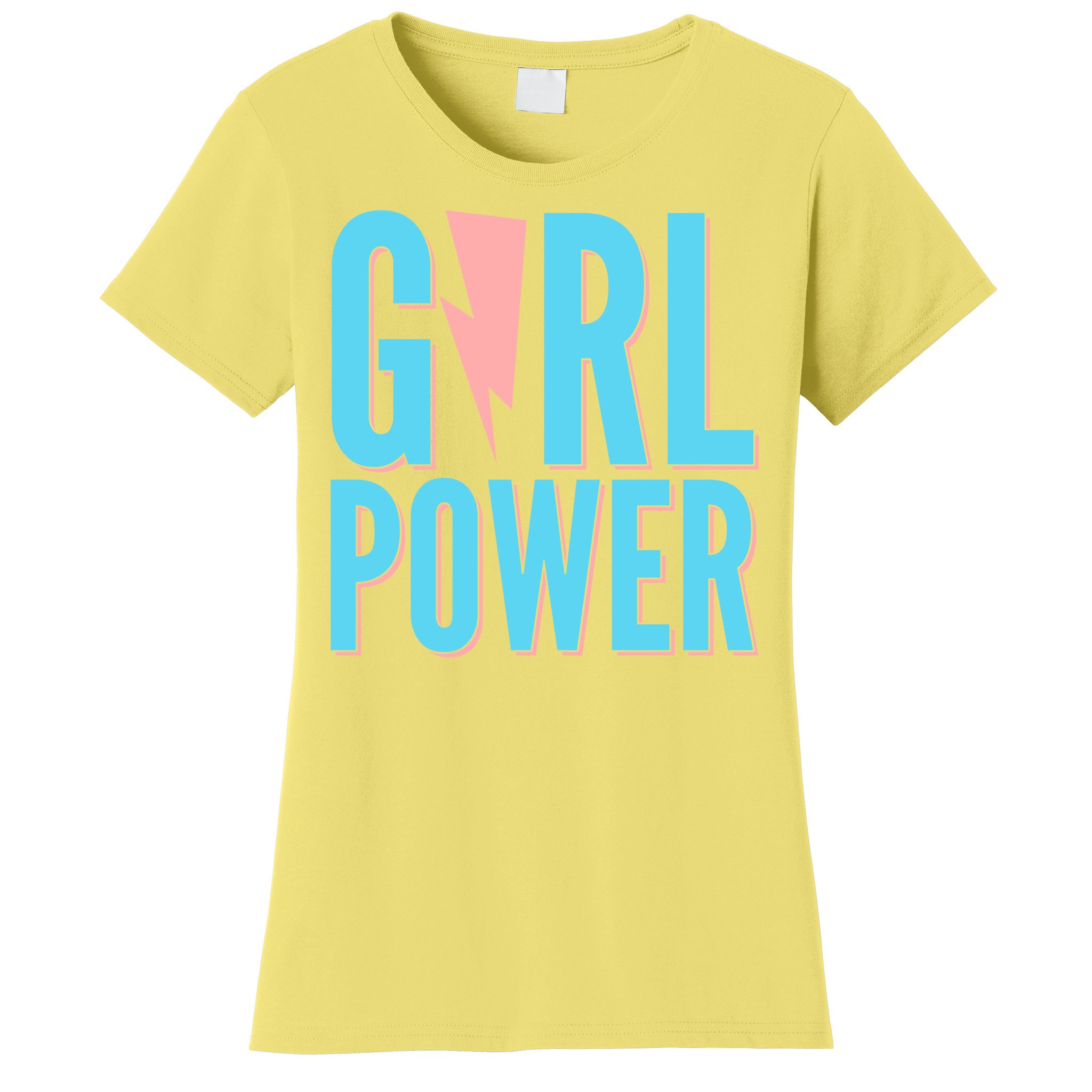 lucht Supermarkt huisvrouw Girl Power Lightning Bolt Women's T-Shirt | TeeShirtPalace