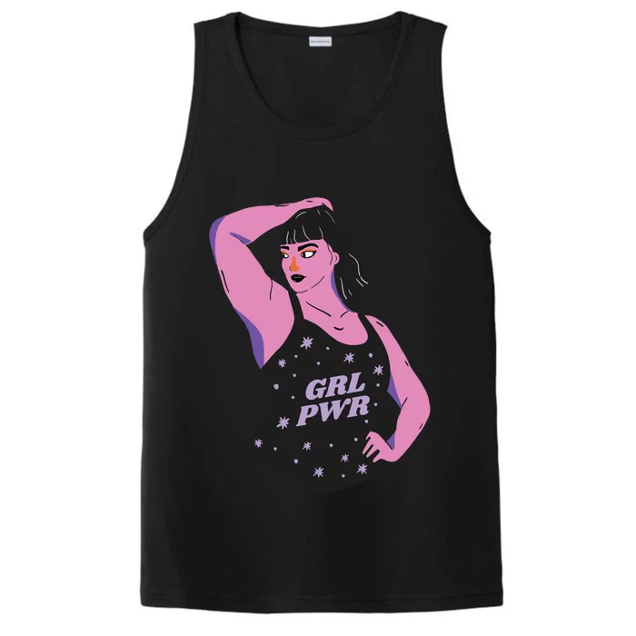 Girl Power Model Performance Tank