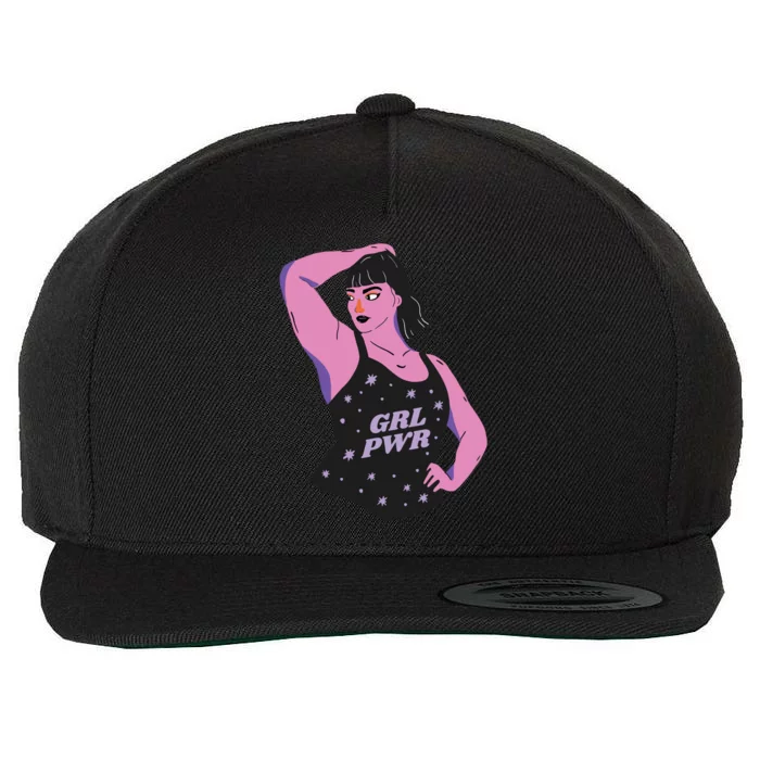 Girl Power Model Wool Snapback Cap