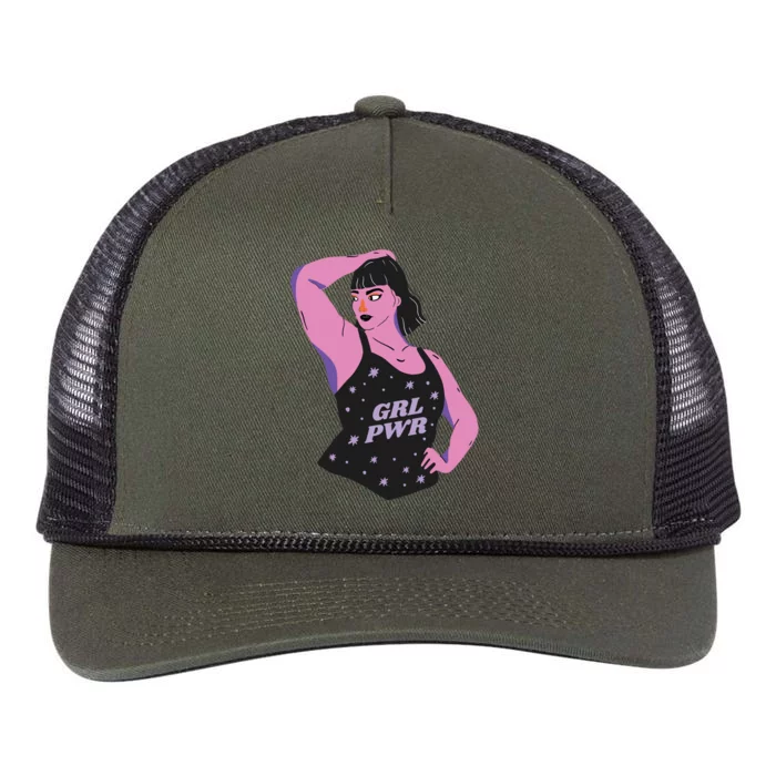 Girl Power Model Retro Rope Trucker Hat Cap