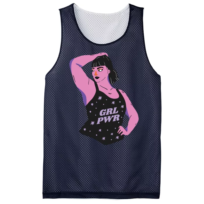 Girl Power Model Mesh Reversible Basketball Jersey Tank