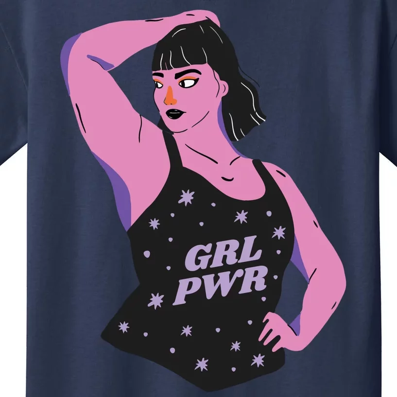 Girl Power Model Kids T-Shirt