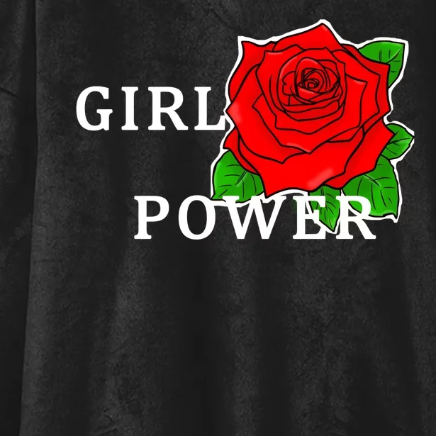 Girl Power Rose Hooded Wearable Blanket