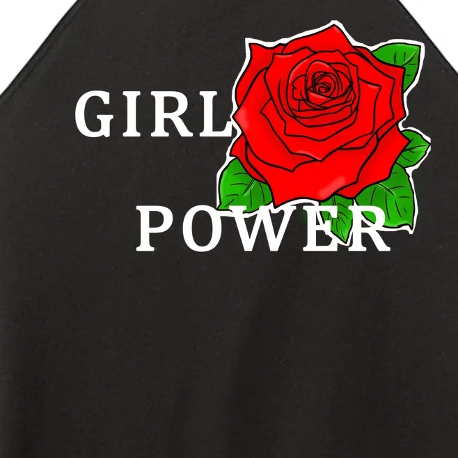 Girl Power Rose Women’s Perfect Tri Rocker Tank