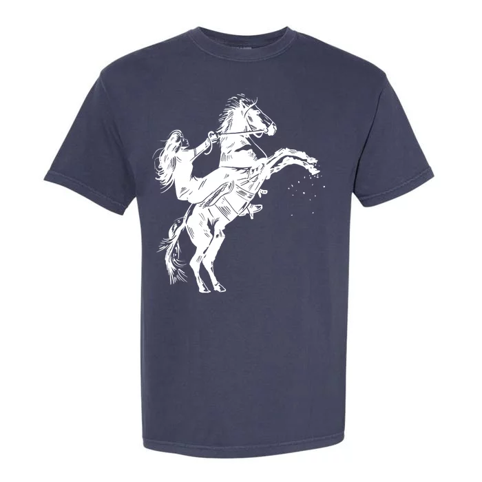 Girl Riding Horse Equitation Garment-Dyed Heavyweight T-Shirt