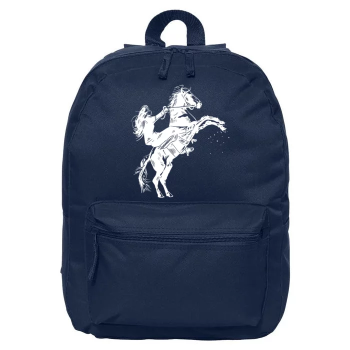 Girl Riding Horse Equitation 16 in Basic Backpack