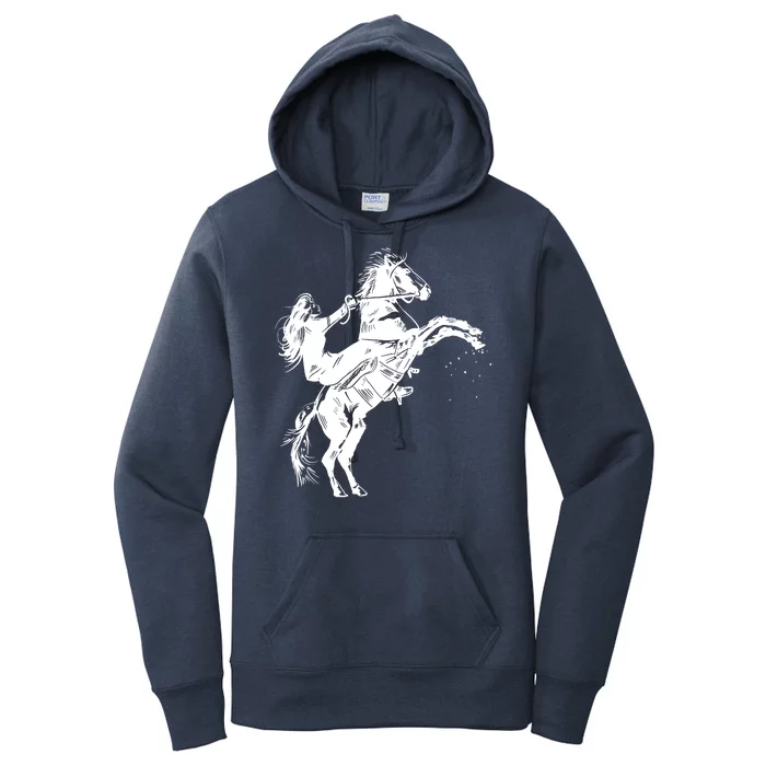 Girl Riding Horse Equitation Women's Pullover Hoodie