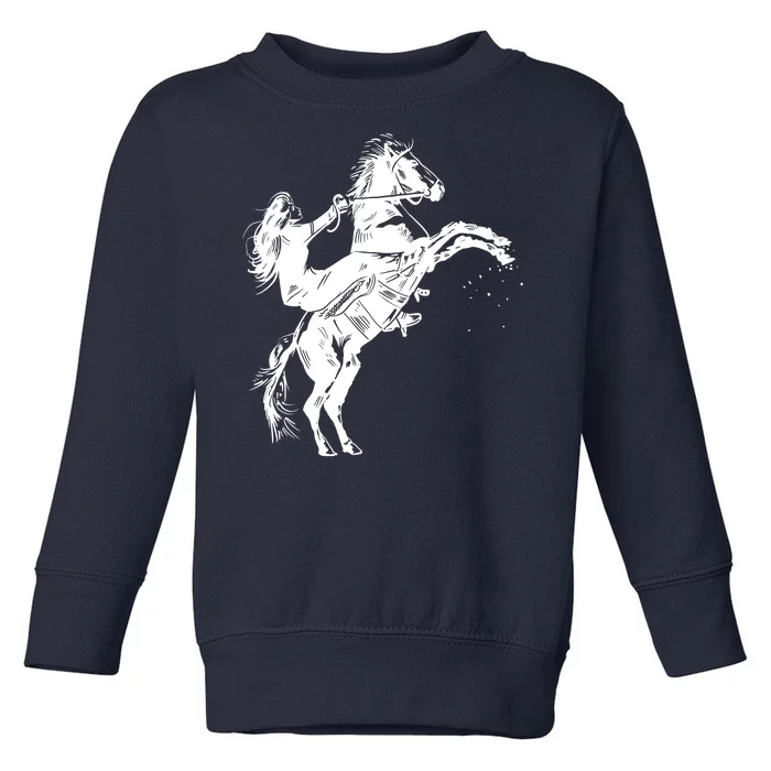 Girl Riding Horse Equitation Toddler Sweatshirt