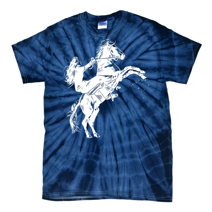 Girl Riding Horse Equitation Tie-Dye T-Shirt