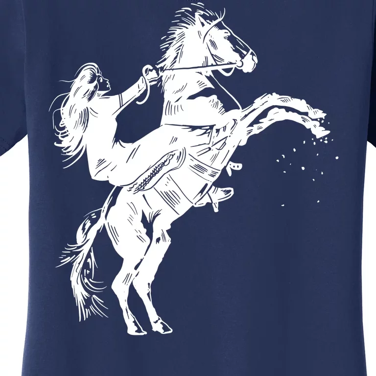 Girl Riding Horse Equitation Women's T-Shirt