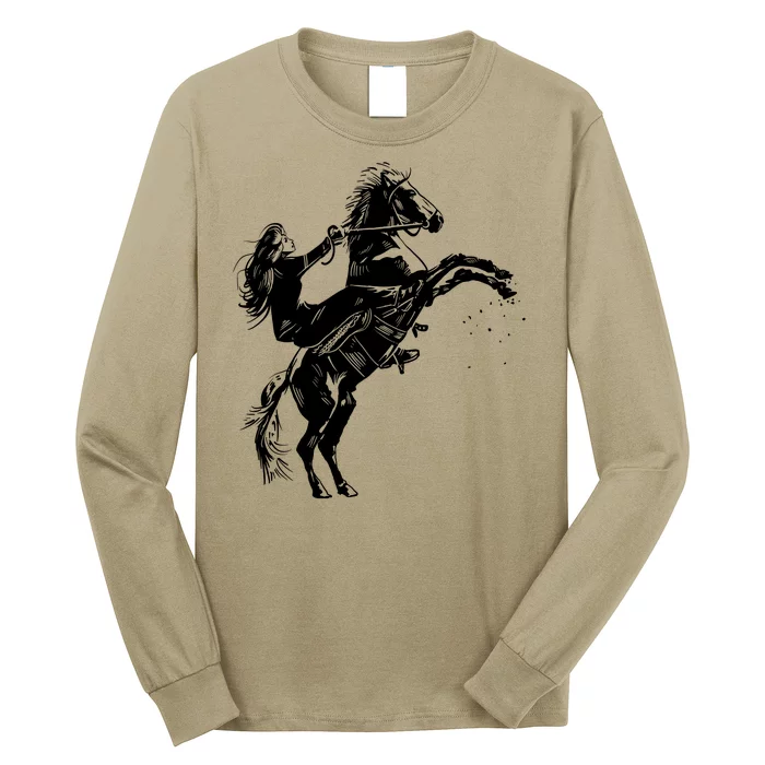 Girl Riding Horse Equitation Long Sleeve Shirt