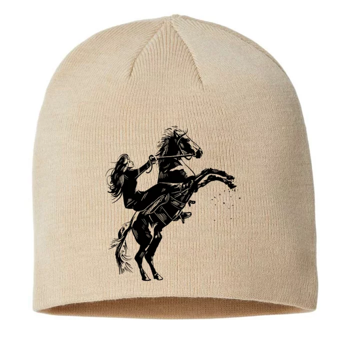 Girl Riding Horse Equitation 8 1/2in Sustainable Knit Beanie