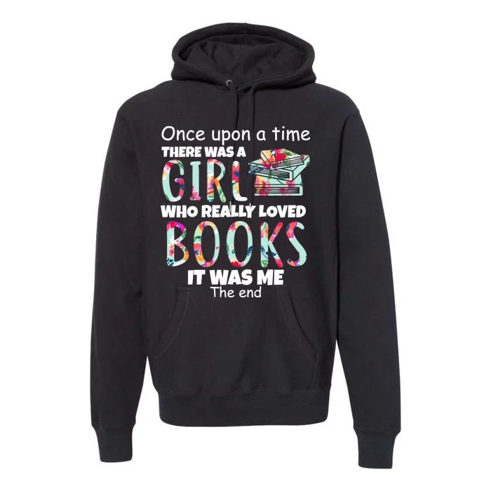 Girl Who Loves Reading Premium Hoodie