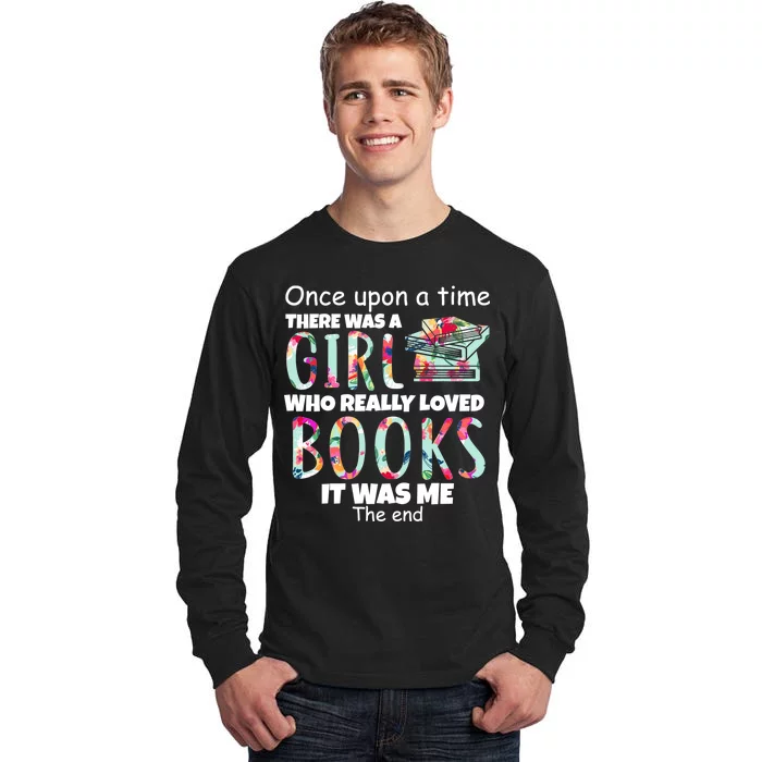 Girl Who Loves Reading Tall Long Sleeve T-Shirt