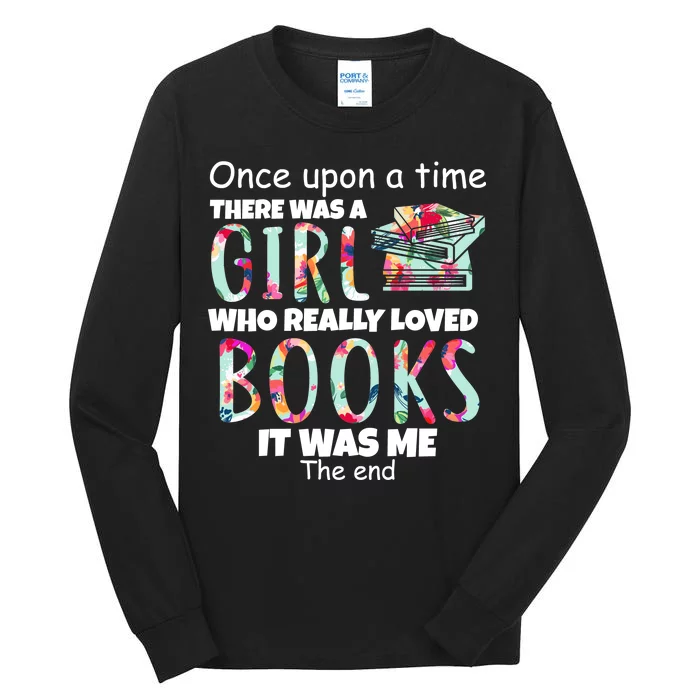 Girl Who Loves Reading Tall Long Sleeve T-Shirt