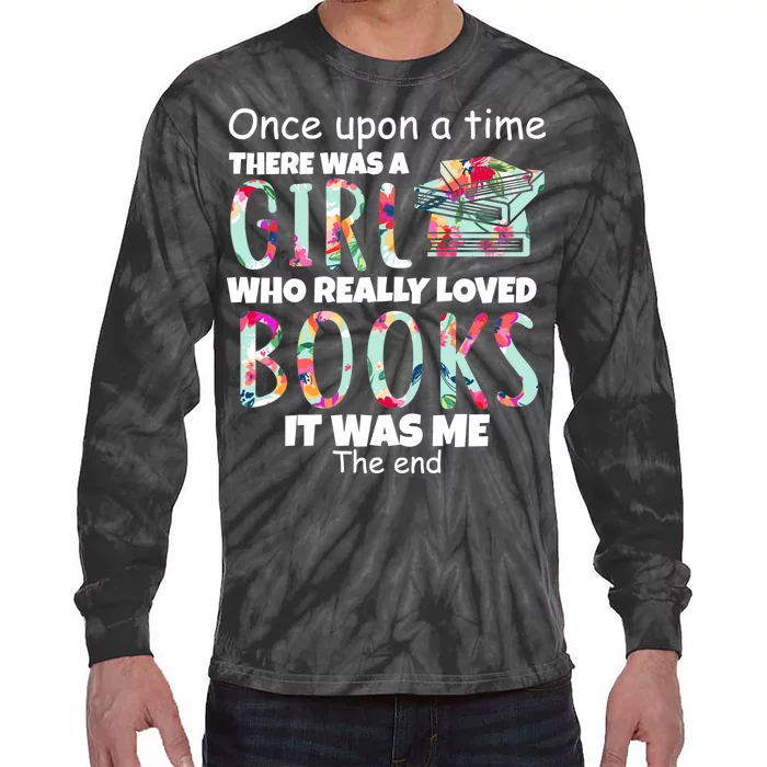 Girl Who Loves Reading Tie-Dye Long Sleeve Shirt