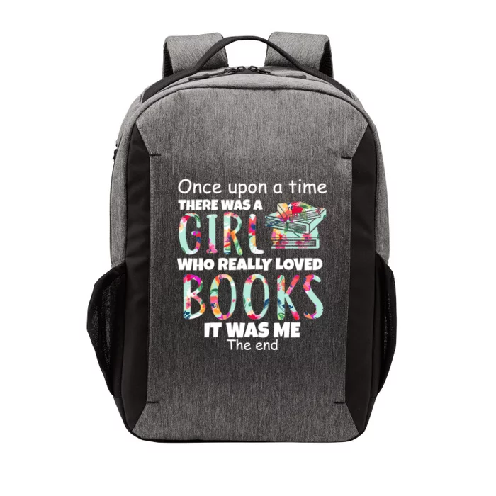 Girl Who Loves Reading Vector Backpack