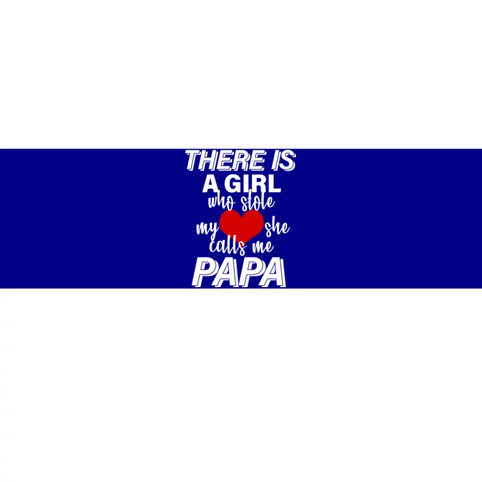 Girl Who Stole My Heat Calls Me Papa Fathers Day Bumper Sticker