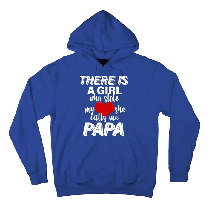 Girl Who Stole My Heat Calls Me Papa Fathers Day Tall Hoodie