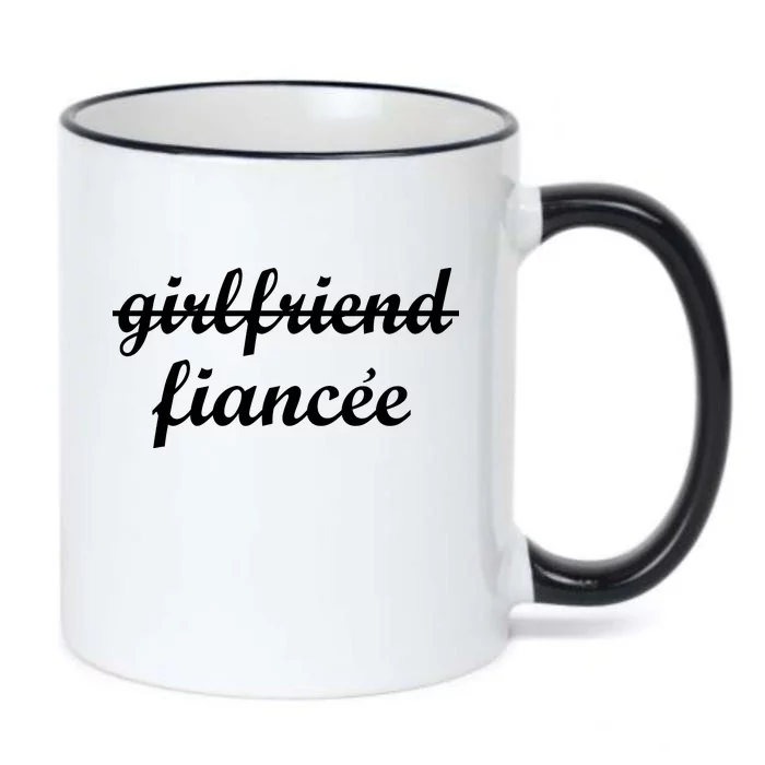 Girlfriend Fiancee Engagement Party Black Color Changing Mug