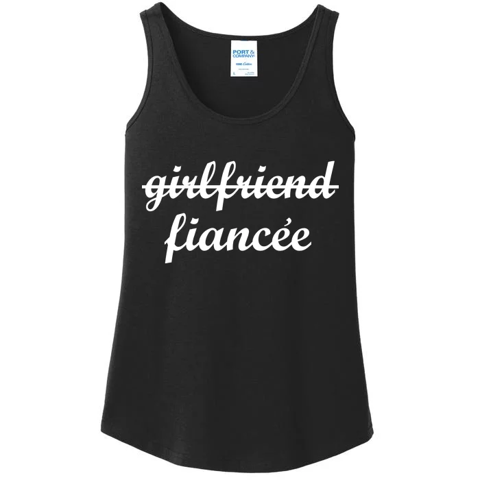 Girlfriend Fiancee Engagement Party Ladies Essential Tank