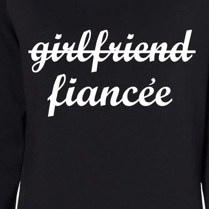 Girlfriend Fiancee Engagement Party Womens California Wash Sweatshirt