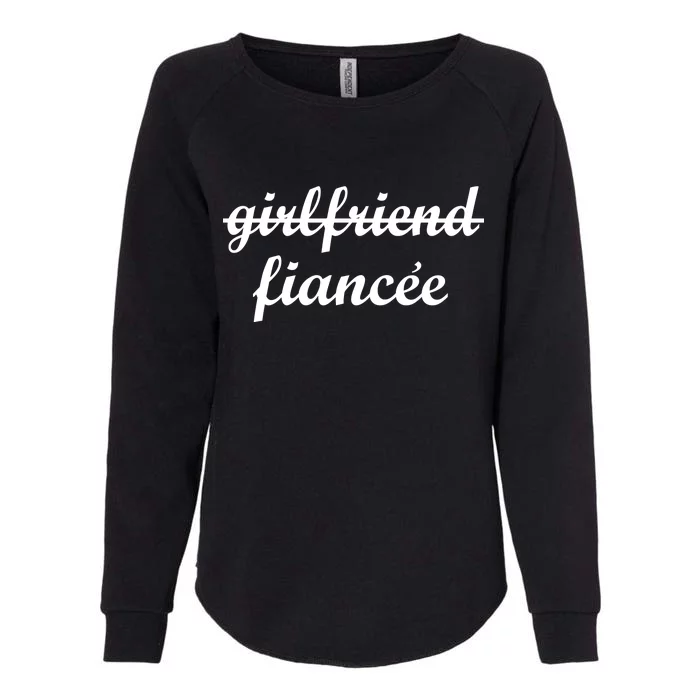 Girlfriend Fiancee Engagement Party Womens California Wash Sweatshirt