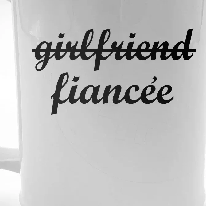 Girlfriend Fiancee Engagement Party Front & Back Beer Stein