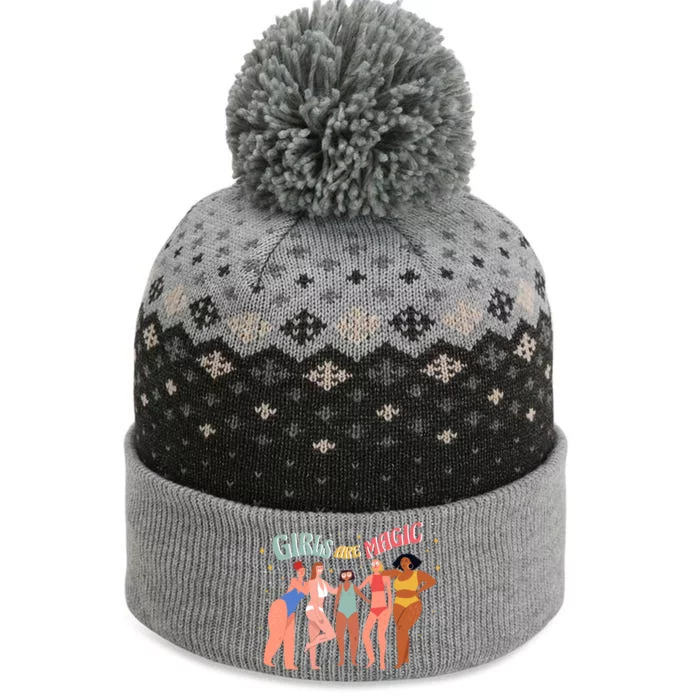 Girls Are Magic The Baniff Cuffed Pom Beanie