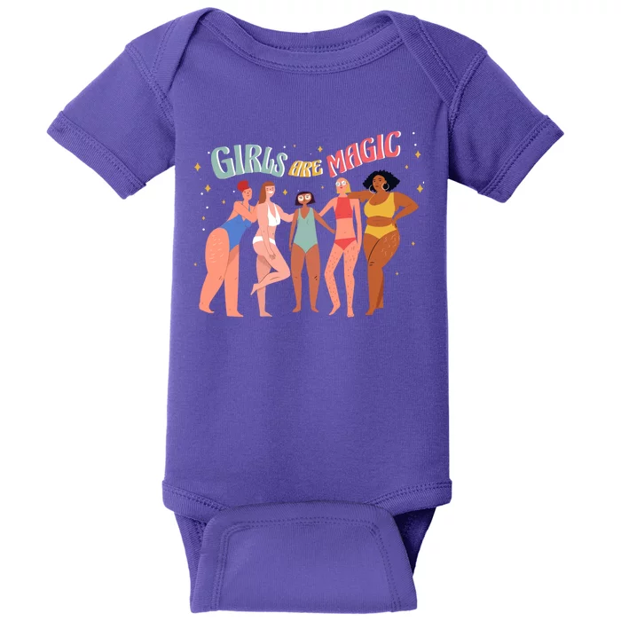 Girls Are Magic Baby Bodysuit