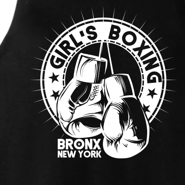 Girl's Boxing Bronx New York Ladies Tri-Blend Wicking Tank