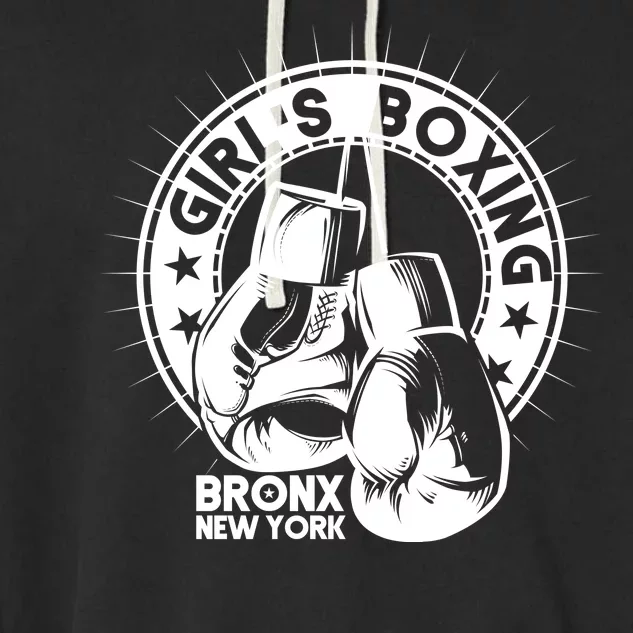 Girl's Boxing Bronx New York Garment-Dyed Fleece Hoodie