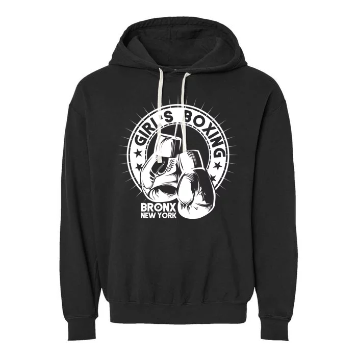 Girl's Boxing Bronx New York Garment-Dyed Fleece Hoodie