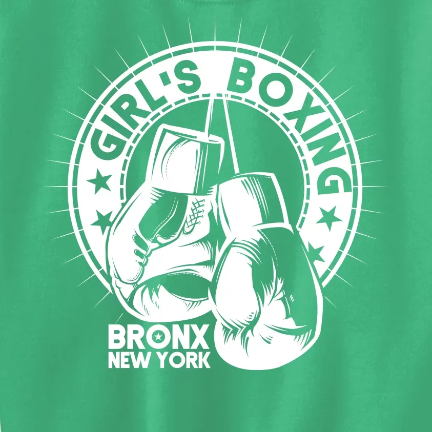 Girl's Boxing Bronx New York Kids Sweatshirt