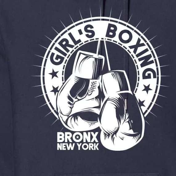 Girl's Boxing Bronx New York Premium Hoodie