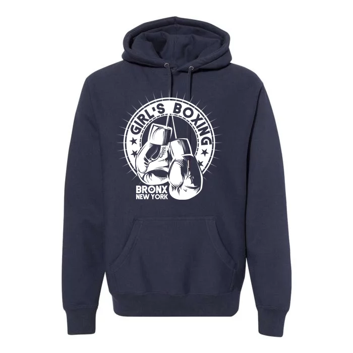 Girl's Boxing Bronx New York Premium Hoodie