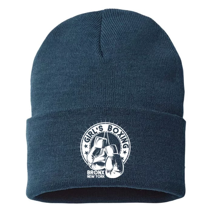 Girl's Boxing Bronx New York Sustainable Knit Beanie