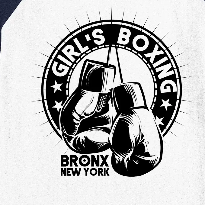 Girl's Boxing Bronx New York Baseball Sleeve Shirt